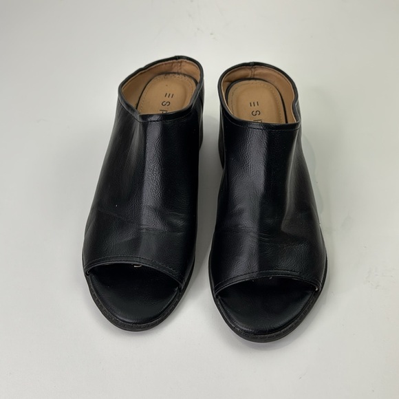 Vintage Esprit Lena Black Vegan Leather Women's Mules - Picture 3 of 11
